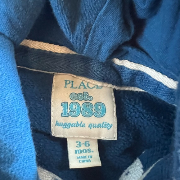 Place Blue Graphic Zip-Up Hoodie Sweatshirt - Picture 3 of 3
